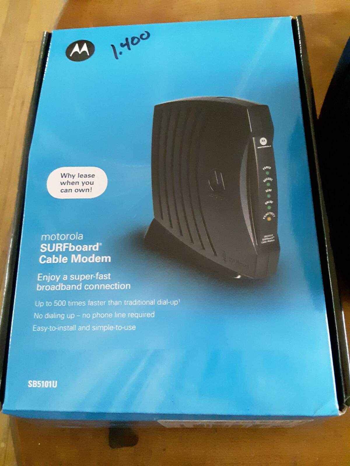 Motorola SURFboard cable modem SB5101U (556551-002) New open box 