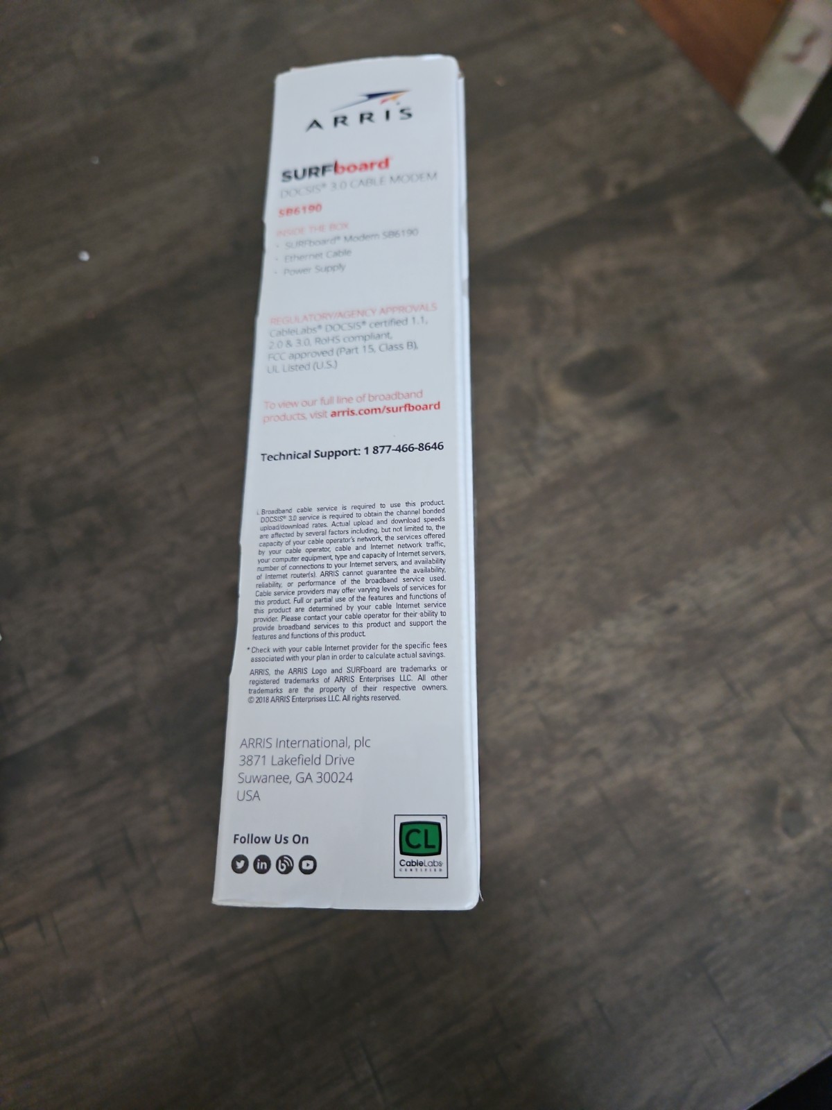 ARRIS SURFboard (32×8) DOCSIS 3.0 Cable Modem (SB6190) +FREE SHIPPING