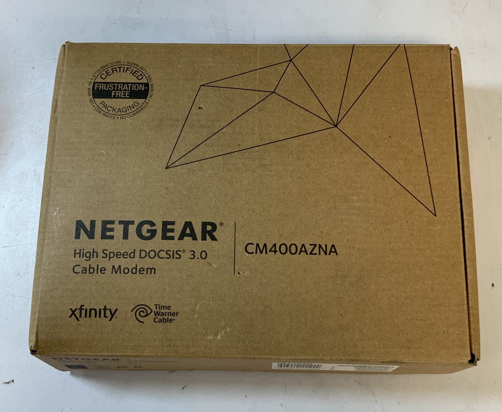 NETGEAR CM400AZNA High Speed DOCSIS® 3.0 Cable Modem, Black “D2E”