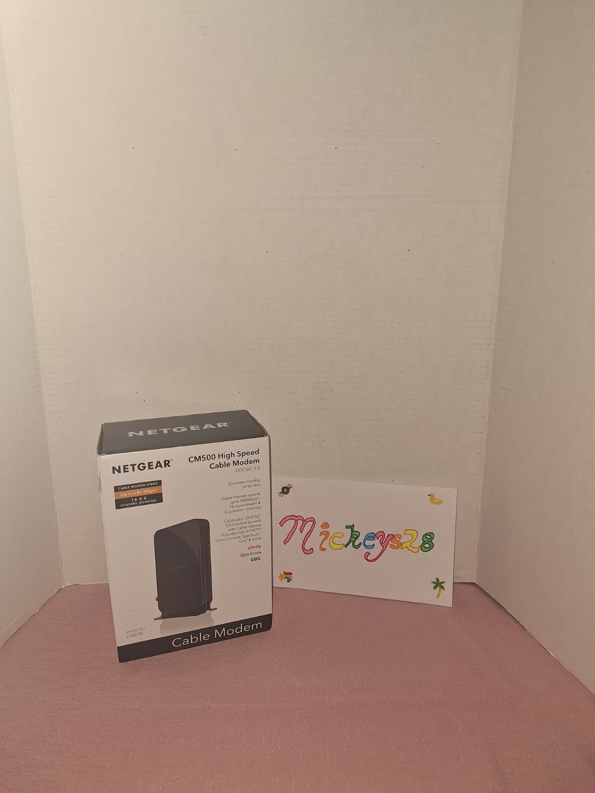 Netgear CM500 High-Speed Cable Modem DOCSIS 3.0 New Open Box All Cables Included