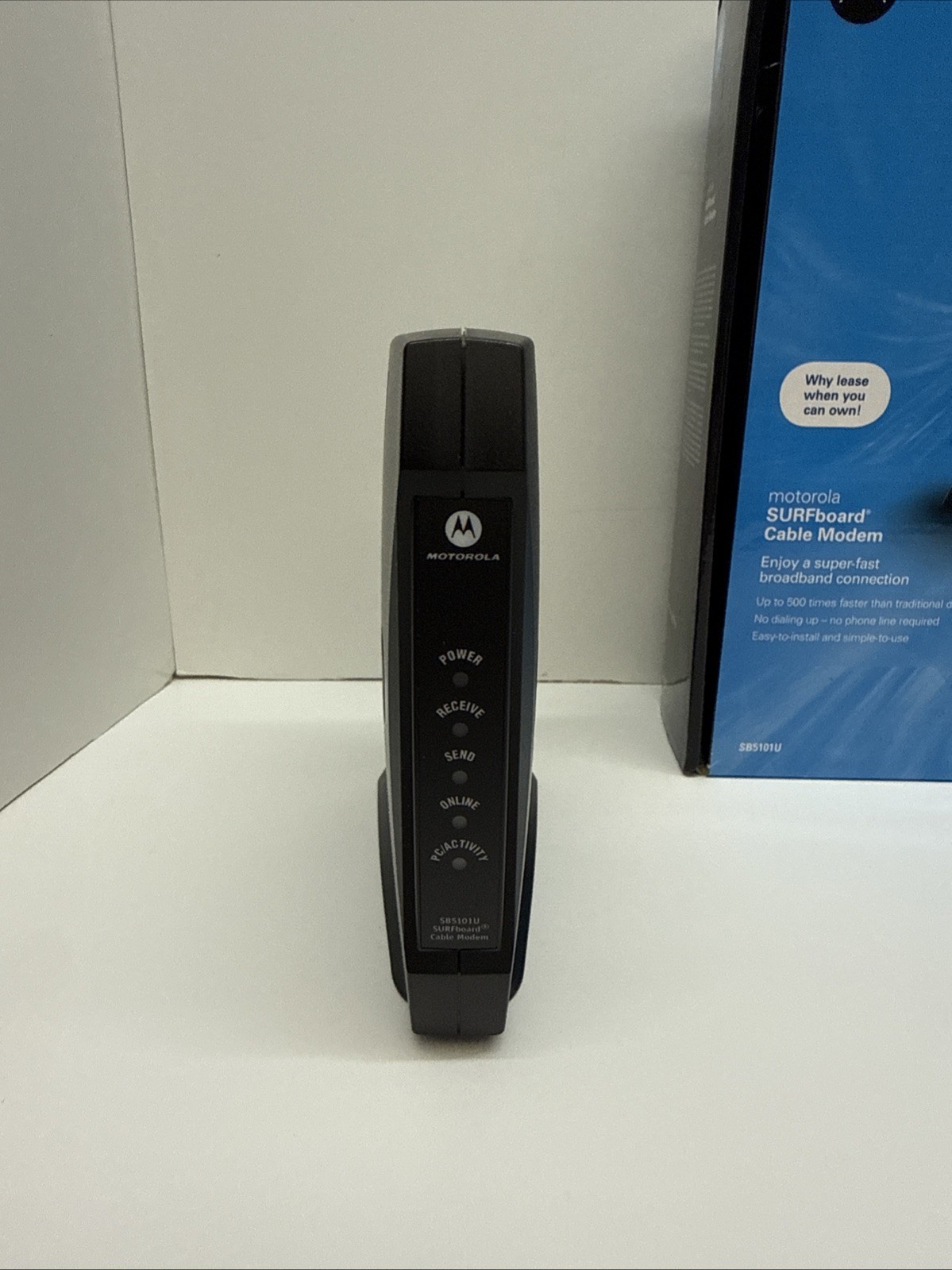 Motorola SURFboard Cable Modem SB5101U With Box – As Is – Tested For Power