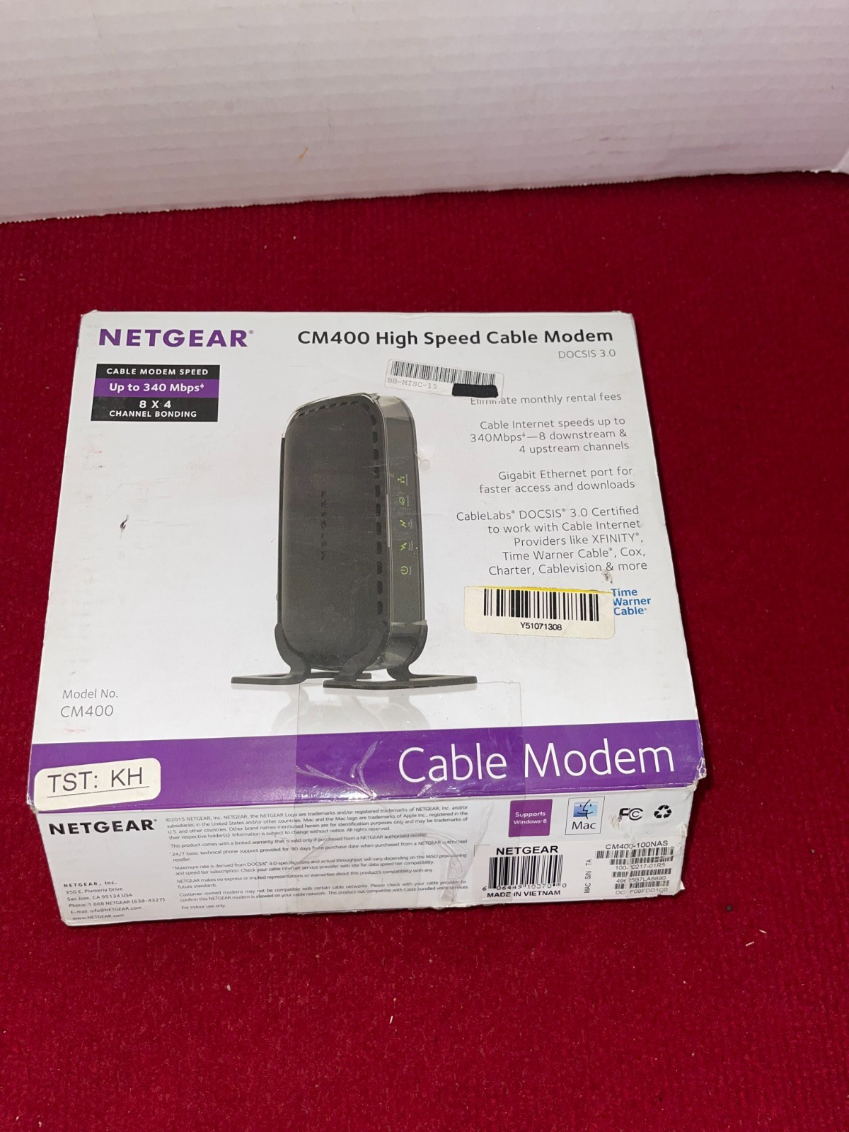 Netgear DOCSIS 30 (CM400-100NAS) 340 Mbps High Speed Cable Modem