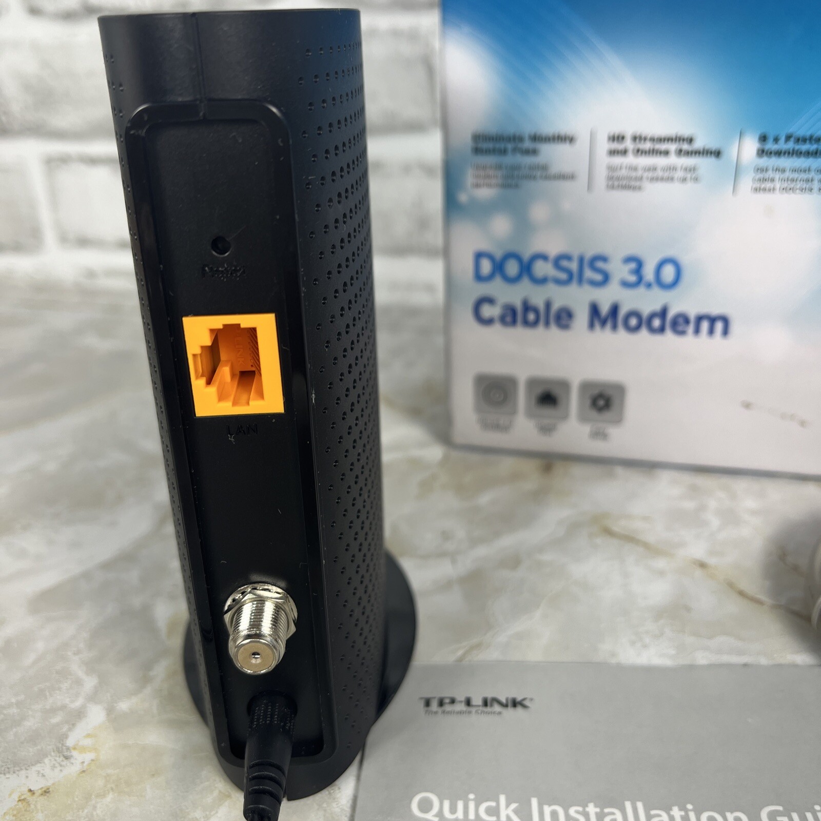 TP-Link TC-7610 DOCSIS 3.0 High Speed Cable Modem Max 343 Mbps Xfinity Comcast