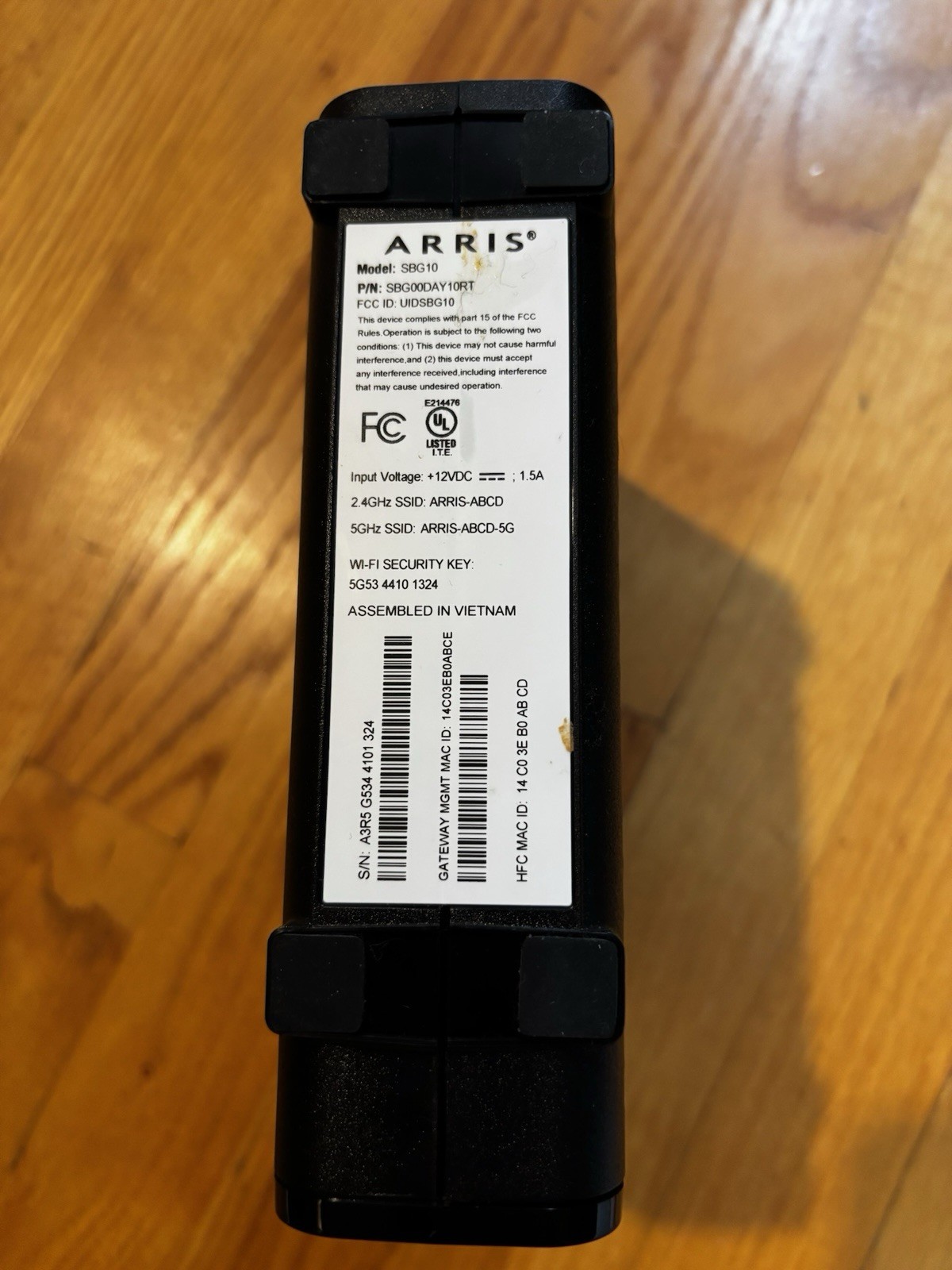 ARRIS SBG10 Modem Router 2.4GHz 5GHz Used But WORKS!