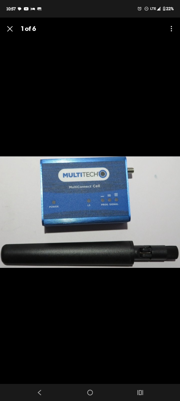 MultiTech MTC-MAT1-B03 MultiConnect Cell – Blue – with Antenna