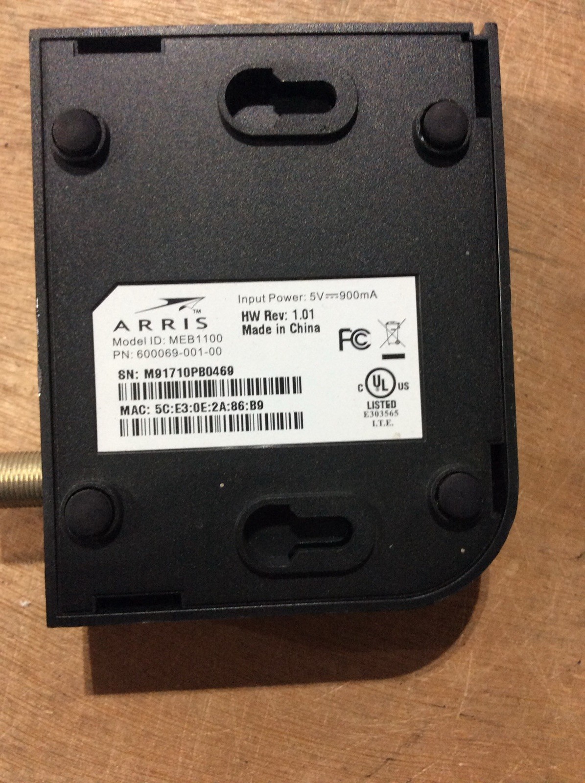 Arris MEB1100 MoCa to ETHERNET Bridge Frontier Fios – MEB1100