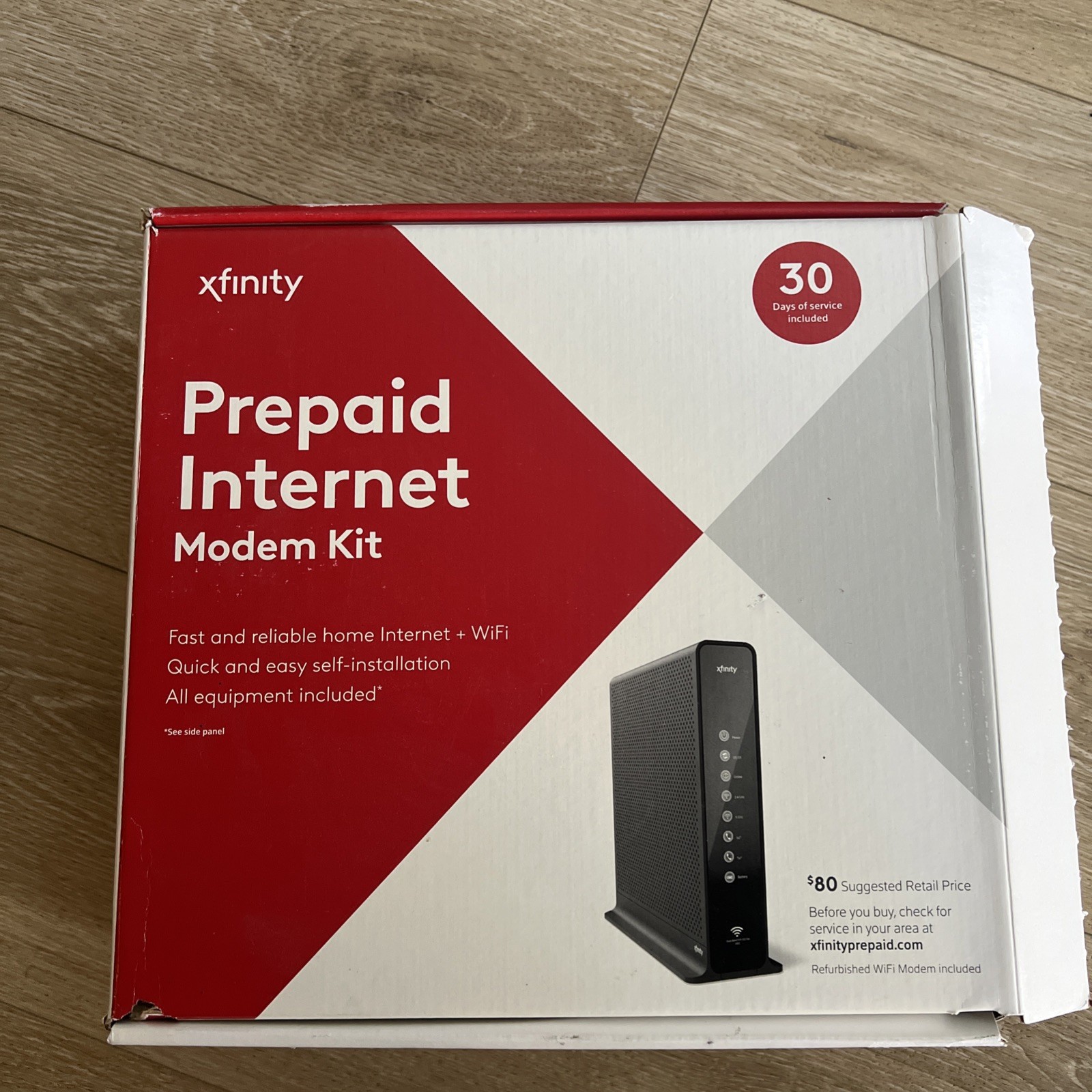 XFINITY Internet Prepaid Starter Kit Arris TG862G router