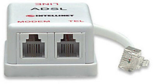 ADSL Modem Splitter Adapter, Intellinet 201124. DSL-F03