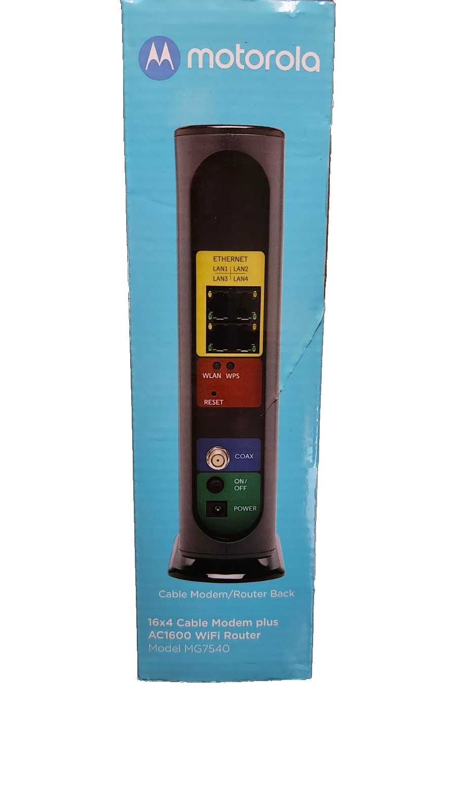 Motorola MG7540-10 16×4 Cable Modem – Black