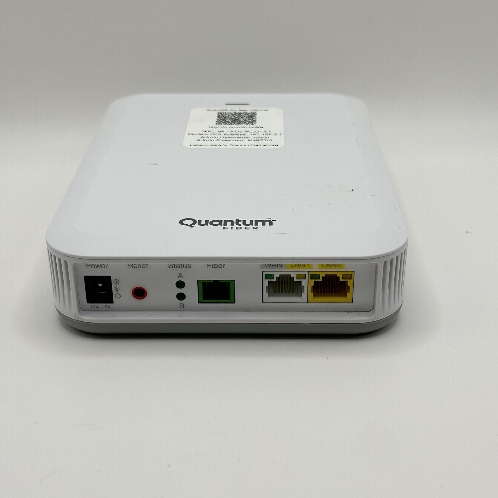Quantum Fiber C5500XK High Performance Modem no Power Adapter