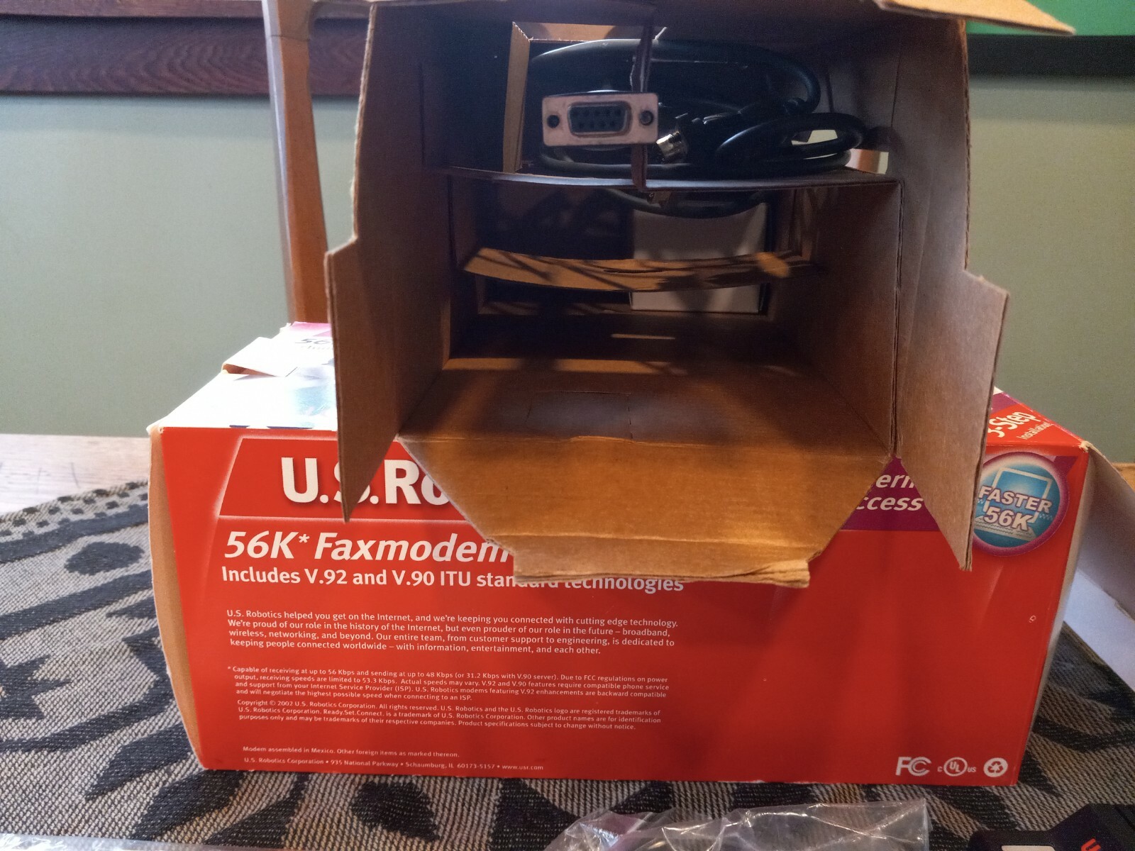 US Robotics V.92 USR5686E External Modem + Fax (New in Box)