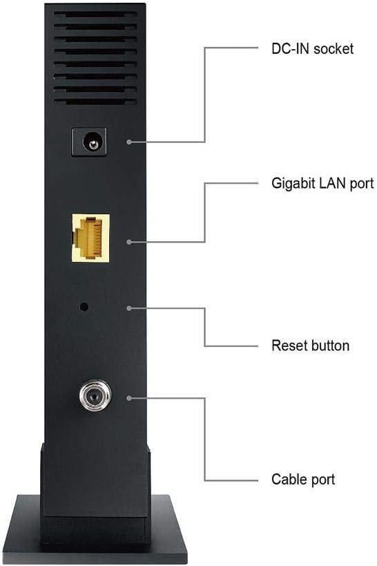 Asus CM-16 DOCSIS 3.0 Cable Modem Gigabit LAN 686Mbps for Xfinity Cox Spectrum