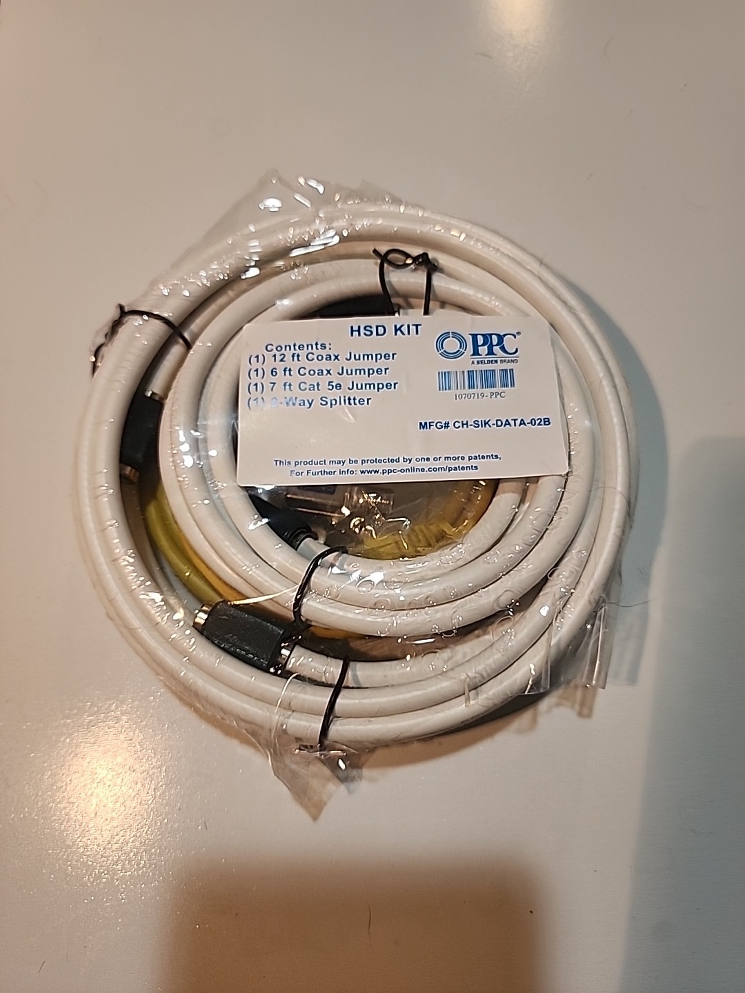 PPC HSD Kit 12ft Coax Jumper 1070719-PPC New