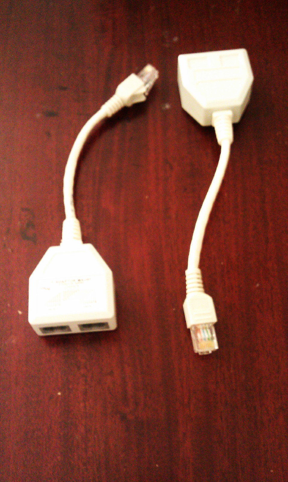 1- T-ADAPTER MAU07 Ethernet (RJ-45) PLUG 1 JACK – 2 JACK *NEW*