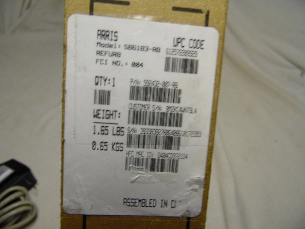 Arris SurfBoard Cable Modem Docsis 3684