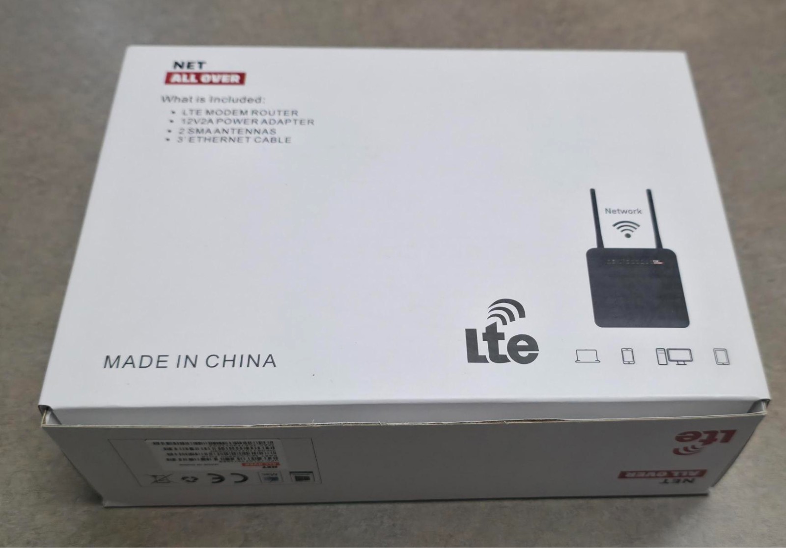 GTEN 4G LTE Cat 18 Unlocked Modem Router – Black Up to 1.2 Gbps