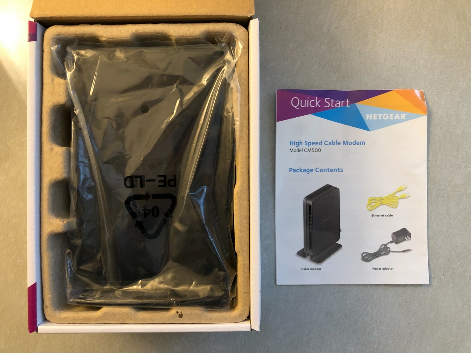NETGEAR CM500 680 Mbps Cable Modem DOCSIS 3.0 Comcast Time Warner Cox