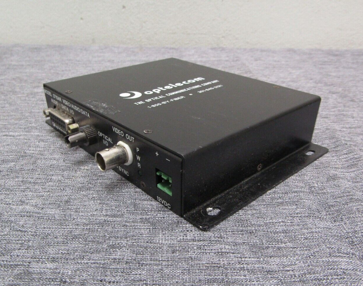 OPTELECOM FIBER OPTIC MODEM MODEL 3710AR