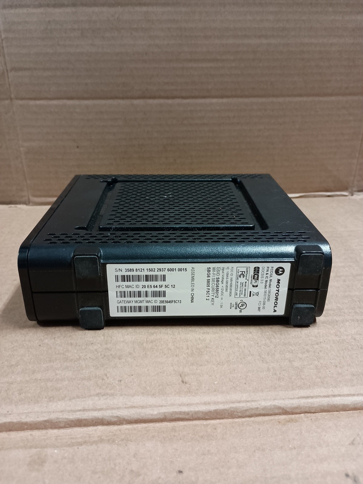 Motorola Surfboard SBG6580 16Hz LPF – Modem Router