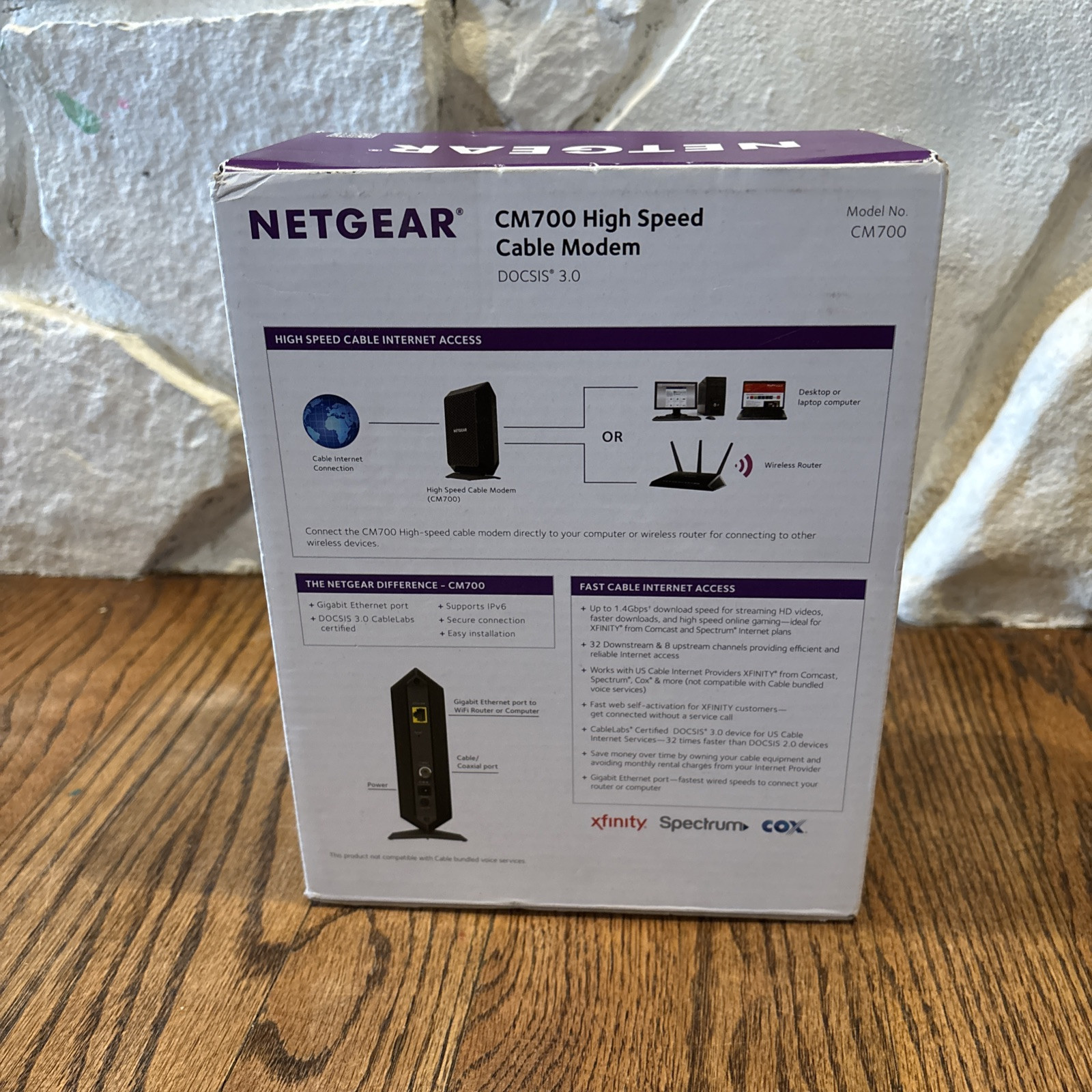 NETGEAR CM700-100NAS Cable Modem