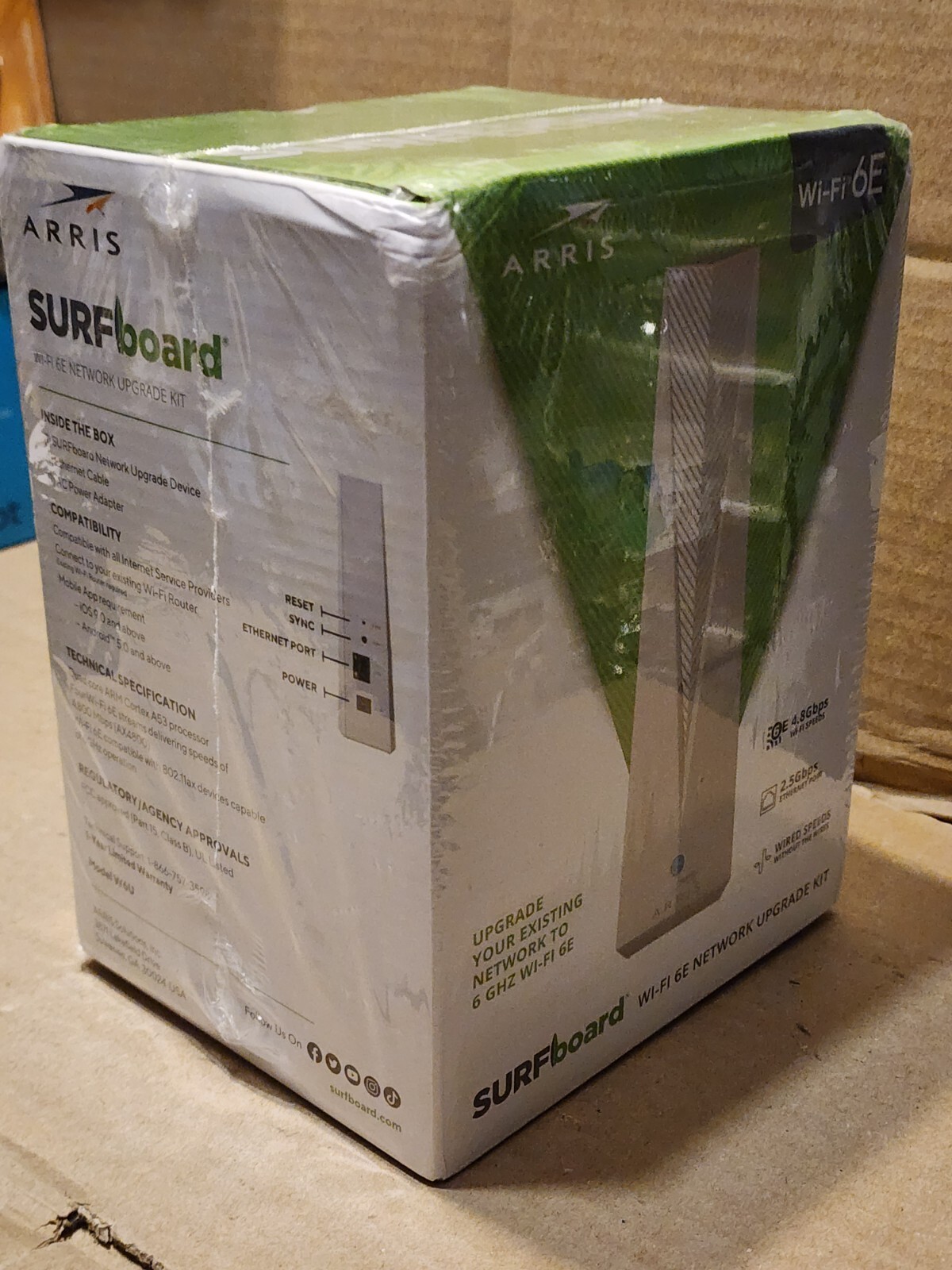 ARRIS Surfboard Wi-Fi 6E Network Upgrade Adapter Kit 6GHz W6U Brand New Sealed