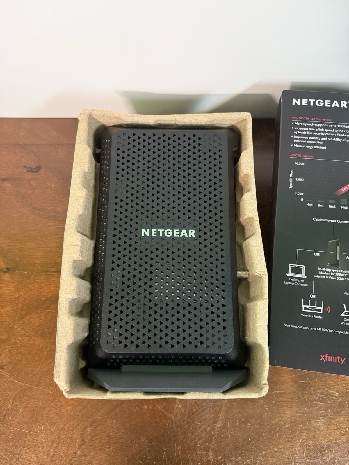 NETGEAR CM1150V Nighthawk Multi-Gig Speed Cable Modem for XFINITY Voice