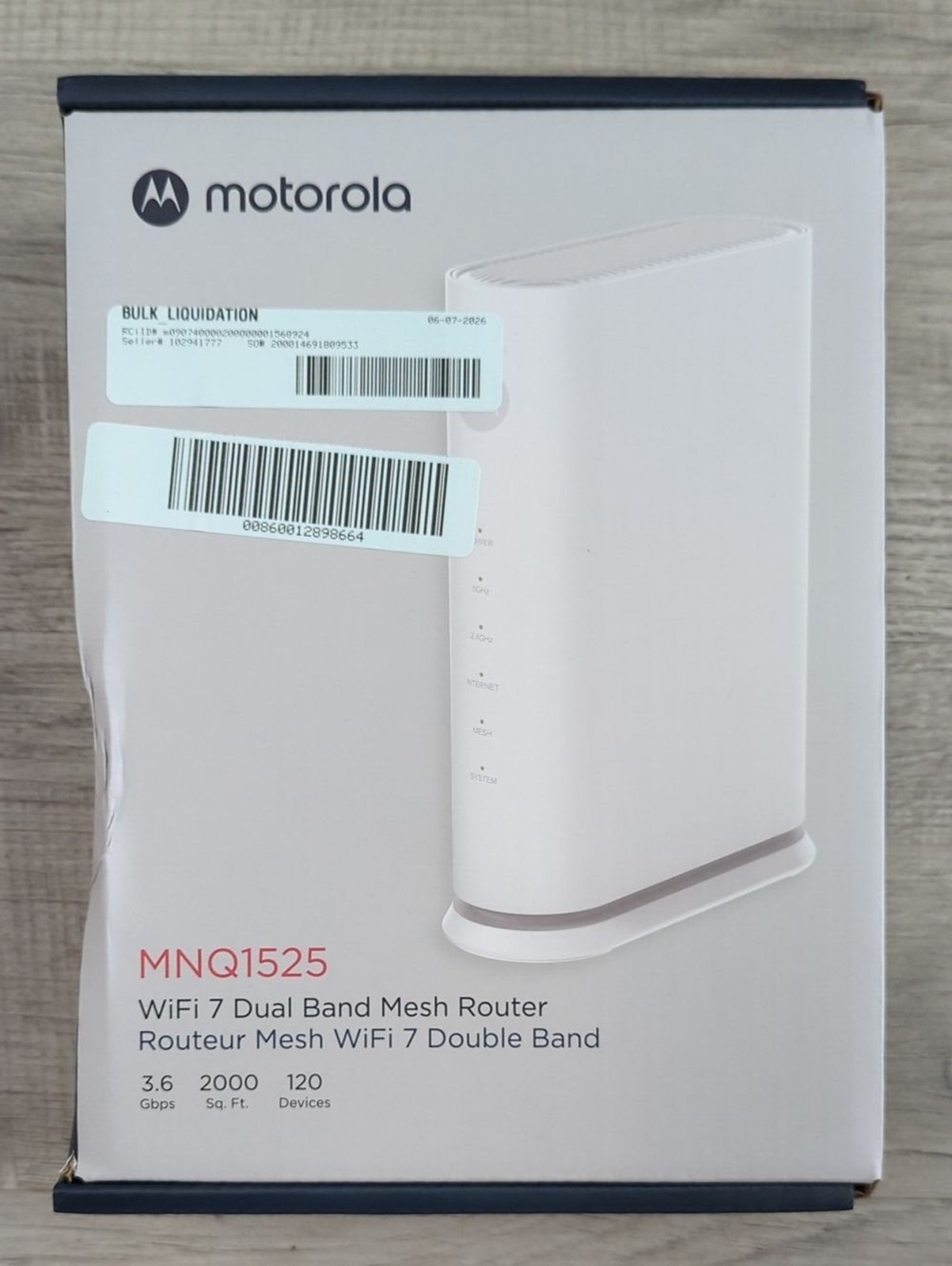 Motorola MNQ1525 Wifi Mesh Router