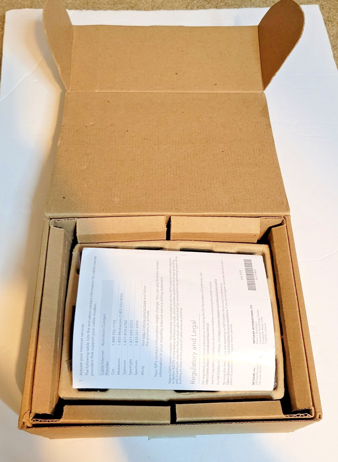 NETGEAR CM700 DOCSIS 3.0 High Speed Cable Modem, Up To 1.4 GBPS Tested
