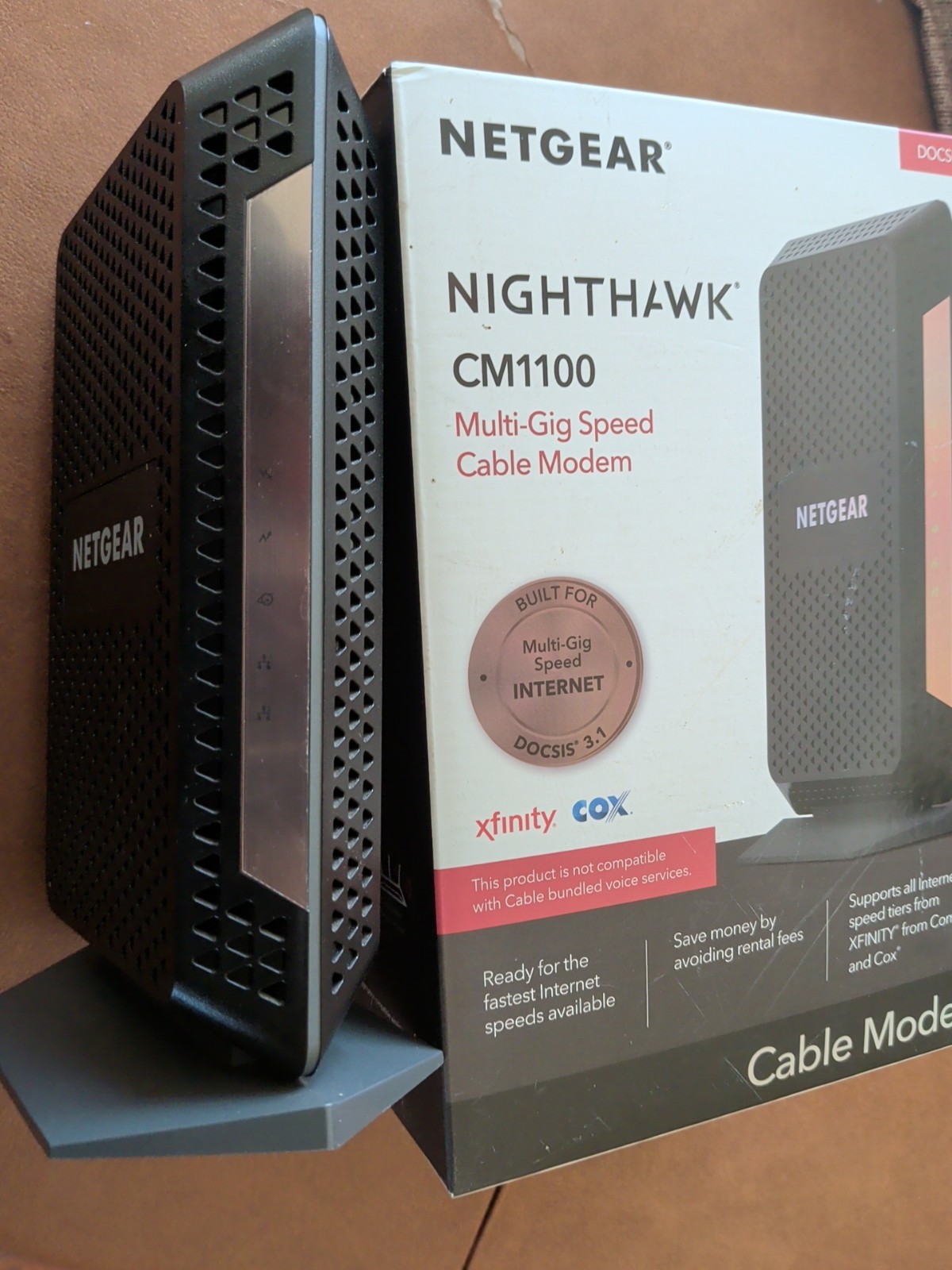 NETGEAR Nighthawk CM1100 DOCSIS 3.1 Cable Modem Multi-Gig Speed