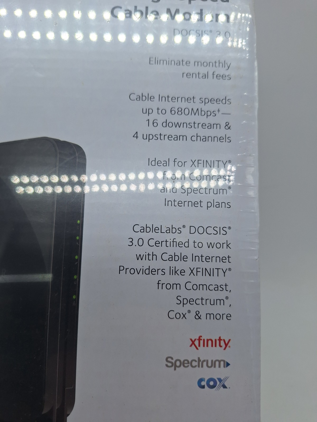 Netgear CM500 High Speed Cable Modem DOCSIS 3.0 NEW