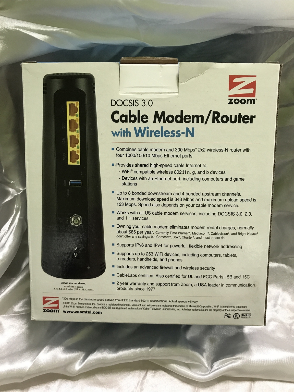 Zoom DOCSIS 3.0 Cable Modem – 5350 – Good !!!