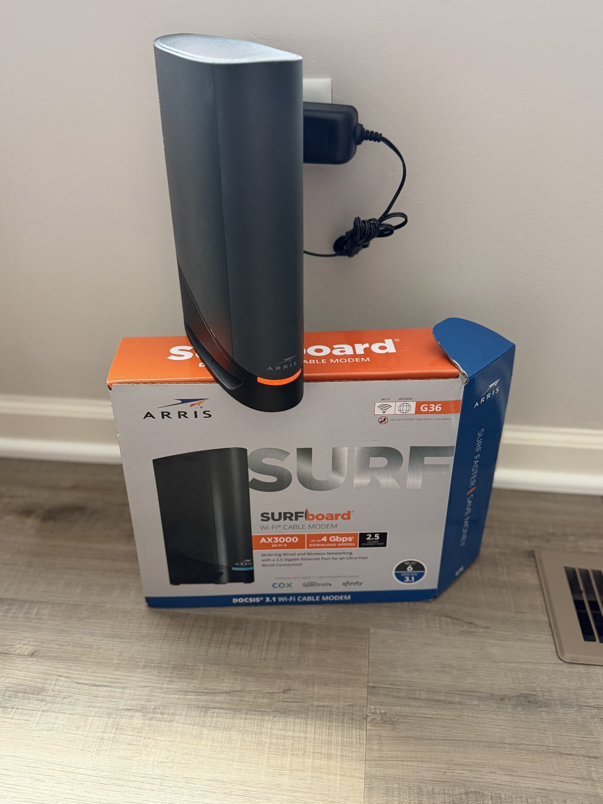 ARRIS Surfboard G36 DOCSIS 3.1 Multi-Gigabit Cable Modem & AX3000 Wi-Fi Router