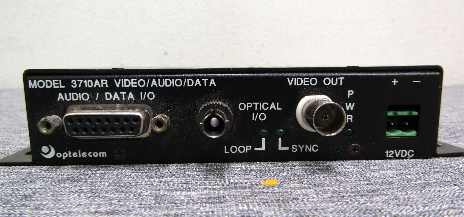 OPTELECOM FIBER OPTIC MODEM MODEL 3710AR
