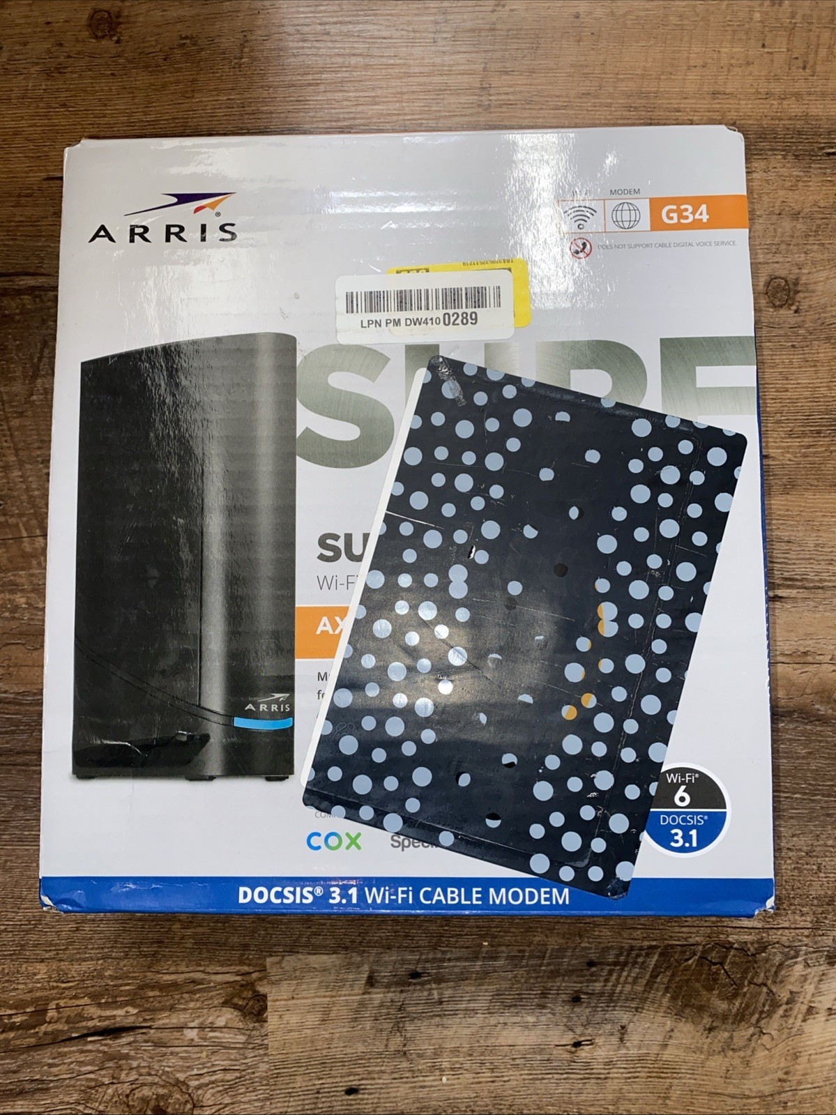 ARRIS Surfboard G34 DOCSIS 3.1 Cable Modem with built-in WiFi Router