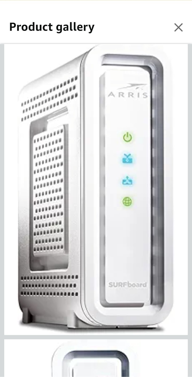 ARRIS MOTOROLA SB6190 32×8 Up to 1 Gbps Docsis 3.0 Wired Cable Modem White