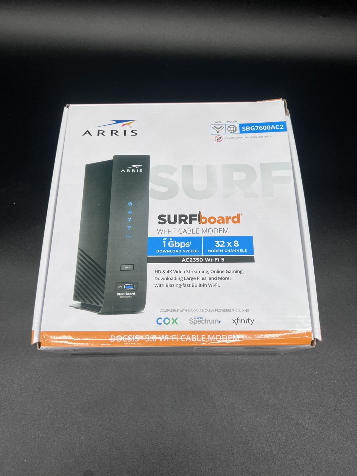 ARRIS SURFboard SBG7600AC2 DOCSIS 3.0 Cable Modem & AC2350 Wi-Fi Router