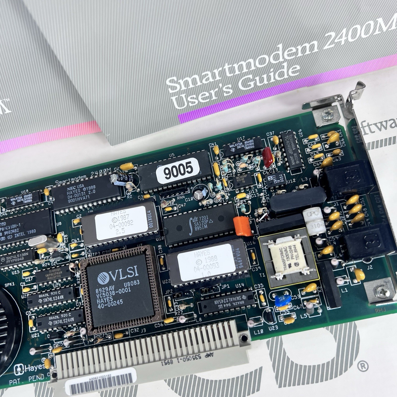 Hayes 07-00056 SmartModem 2400M Smartcom II 2 Computer Modem Board 3102US New