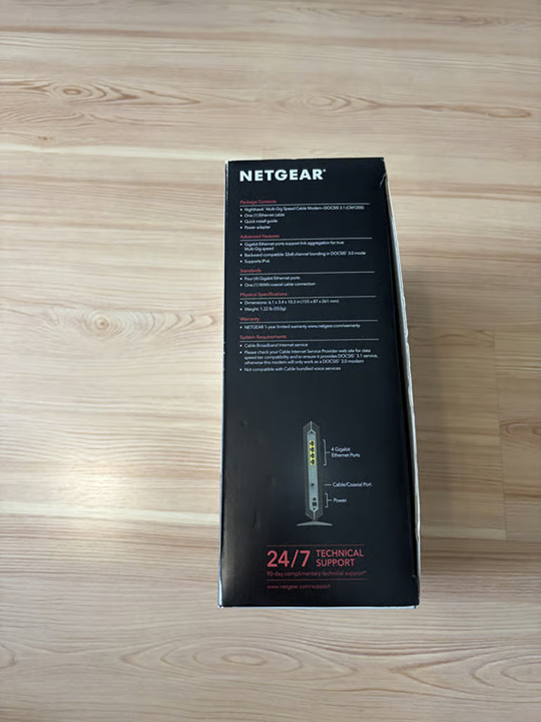 NetGear Nighthawk CM1200 Multi-Gig Speed Cable Modem