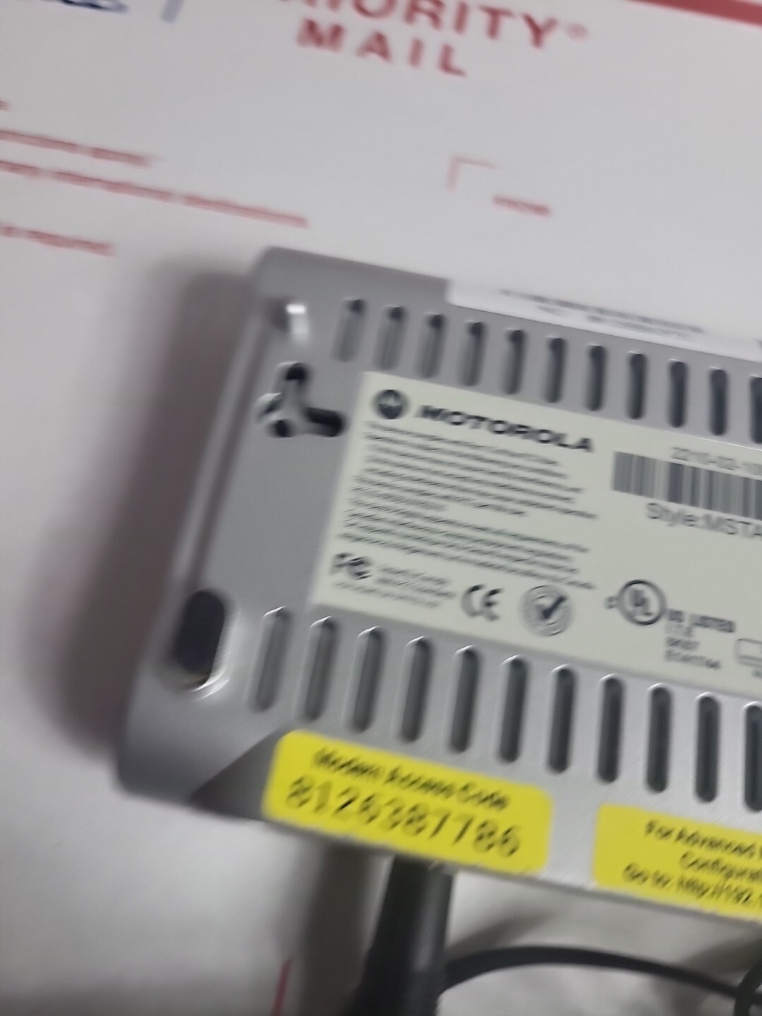 Motorola MSTATEA DSL modem With Power Supply