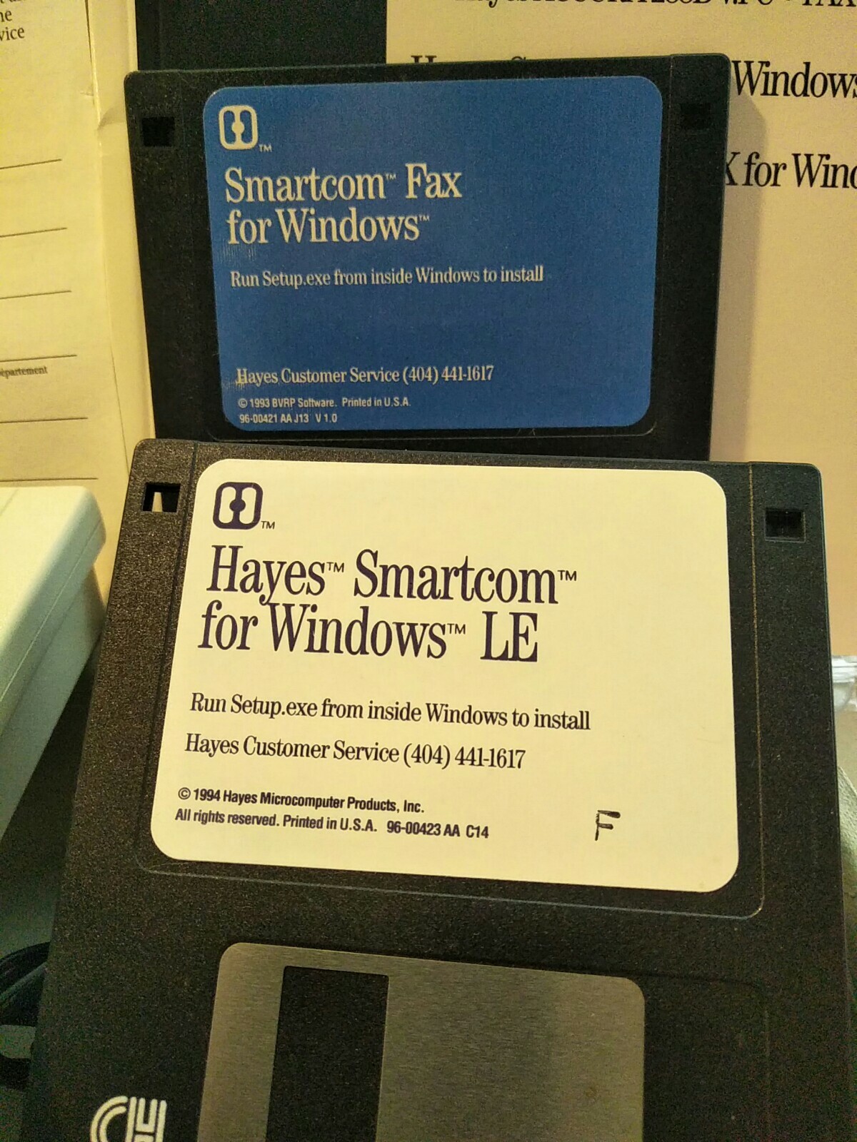 HAYES 5150AM ACCURA 14400 + FAX144 EXTERNAL MODEM. New, orig box, docs & softwar