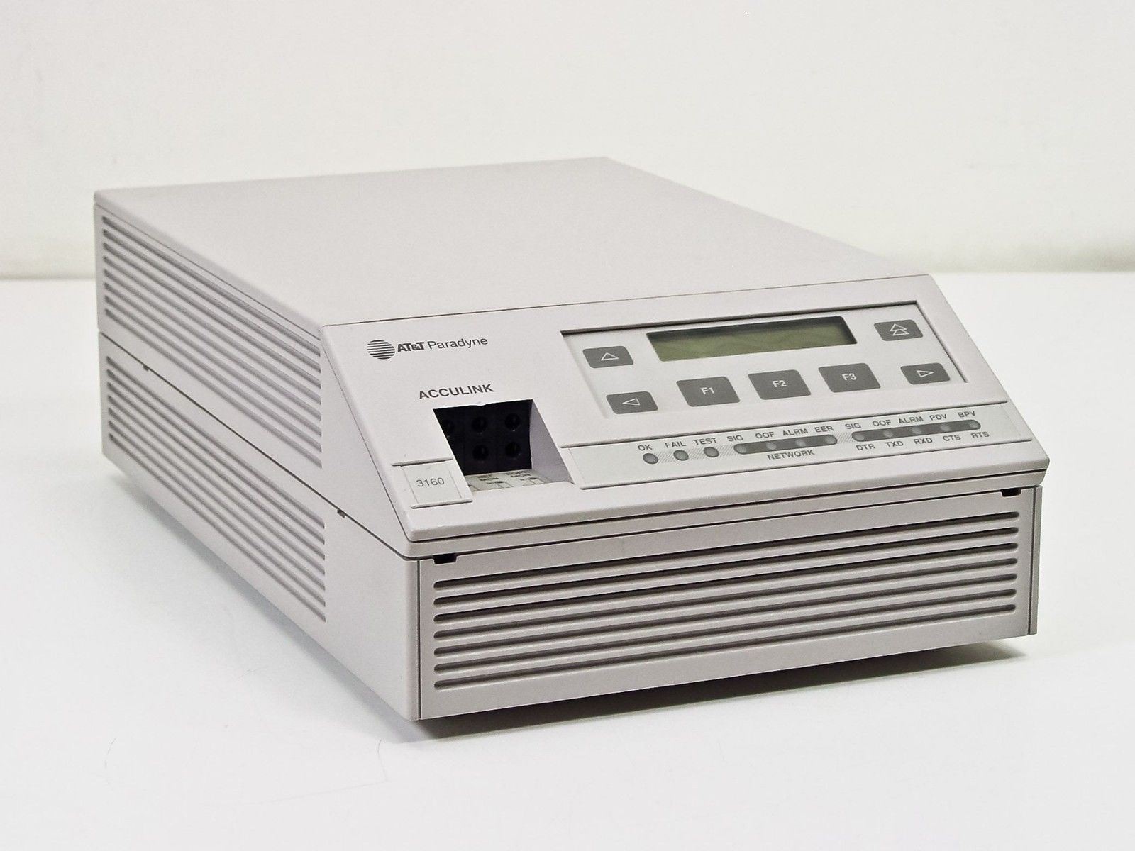 AT&T Paradyne 3160-A2-210 Acculink 2156-SA2 T1 DSU/CSU 2-Port Modem Rev B1