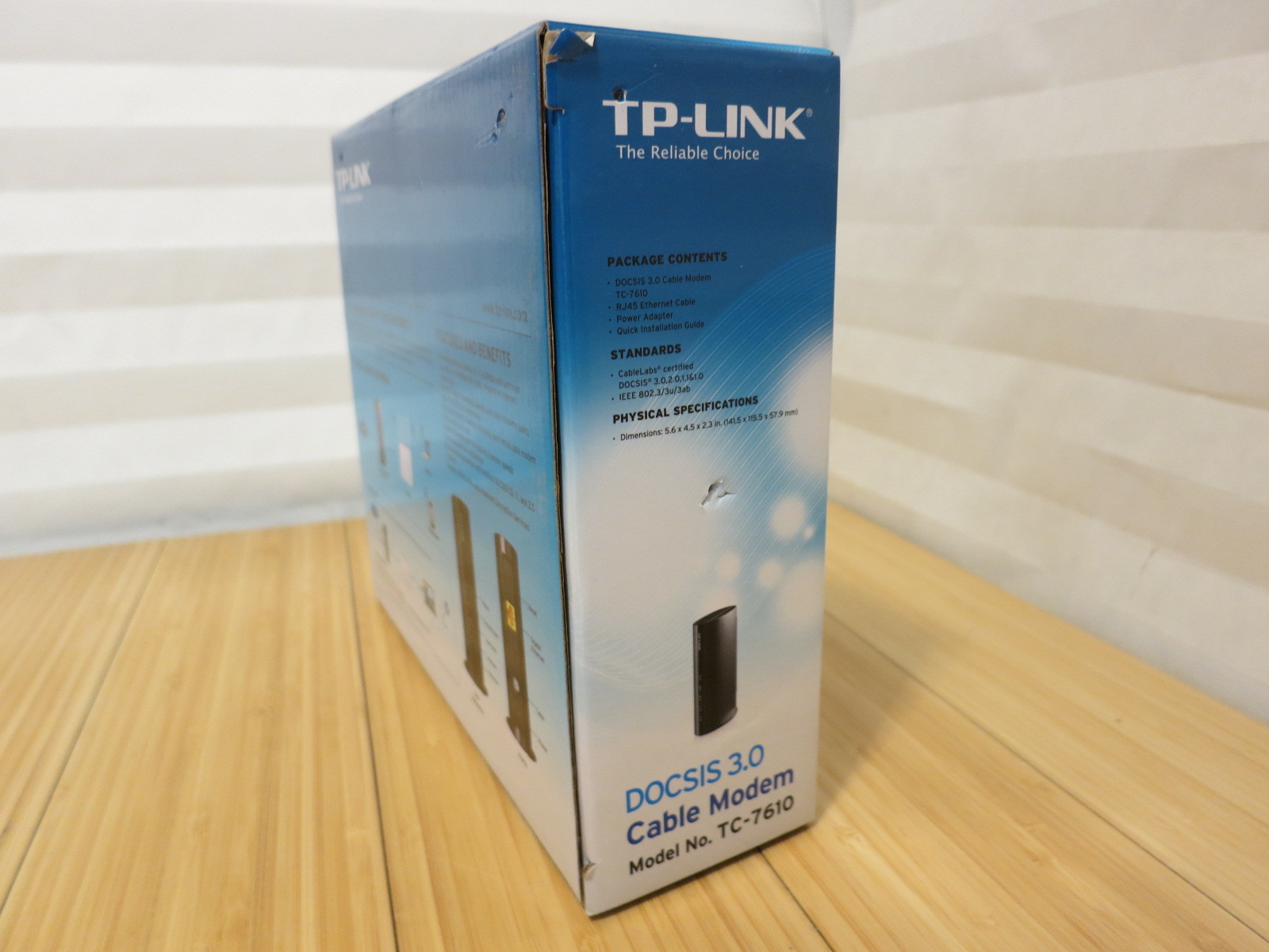 TP-Link DOCSIS 3.0 Cable Modem Black TC7610 TC-7610 343 Mbps Xfinity Cox