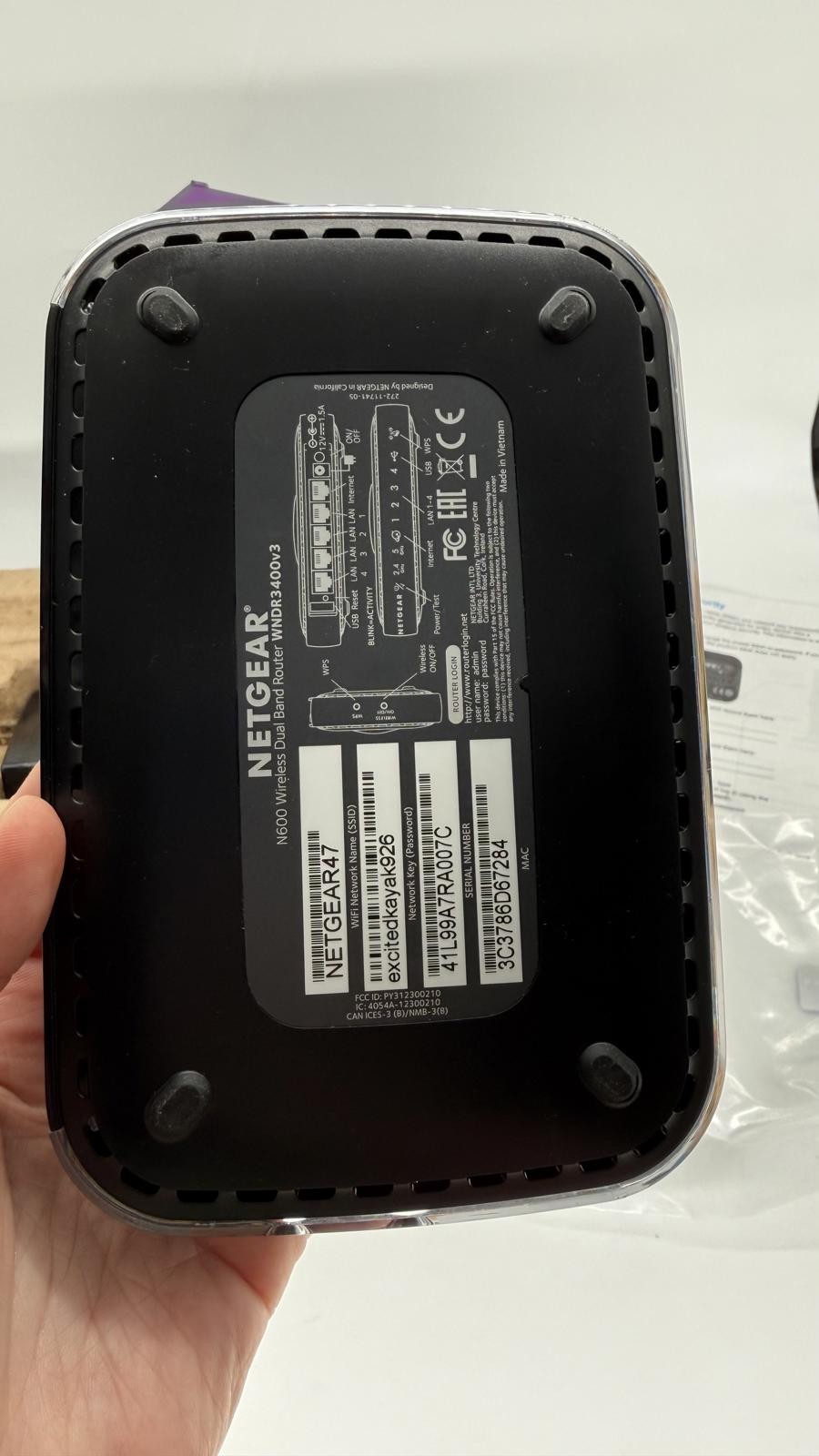 NETGEAR N600 Wireless Dual Band Wi-Fi Router (WNDR3400v3)
