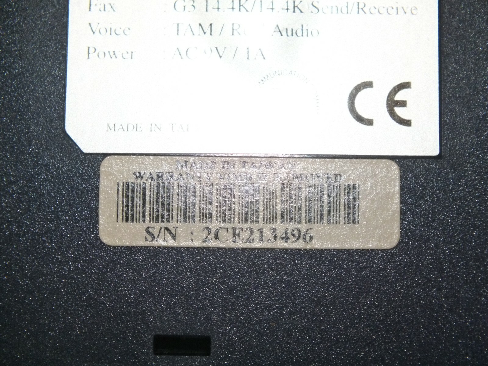 Unbranded (H52PT-3030) Exterrnal Data/Fax/Voice Modem With Power Supply