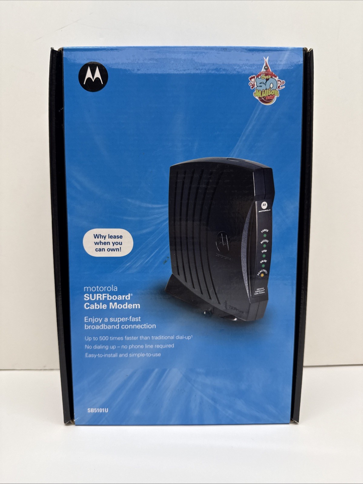 Motorola SURFboard Cable Modem SB5101U With Box – As Is – Tested For Power