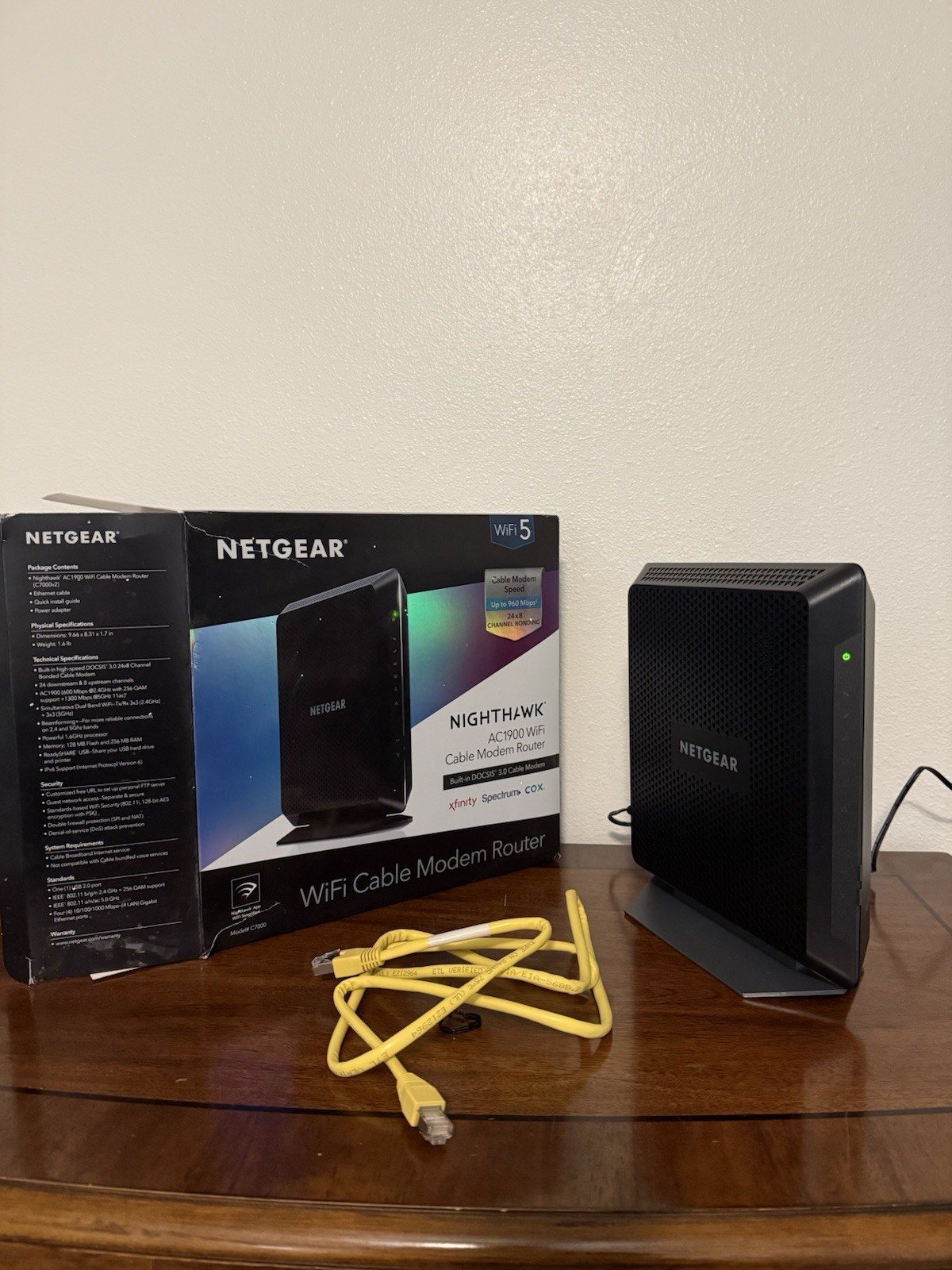 Netgear Cable Modem Nighthawk Ac 1900 Wifi Cable Módem Router