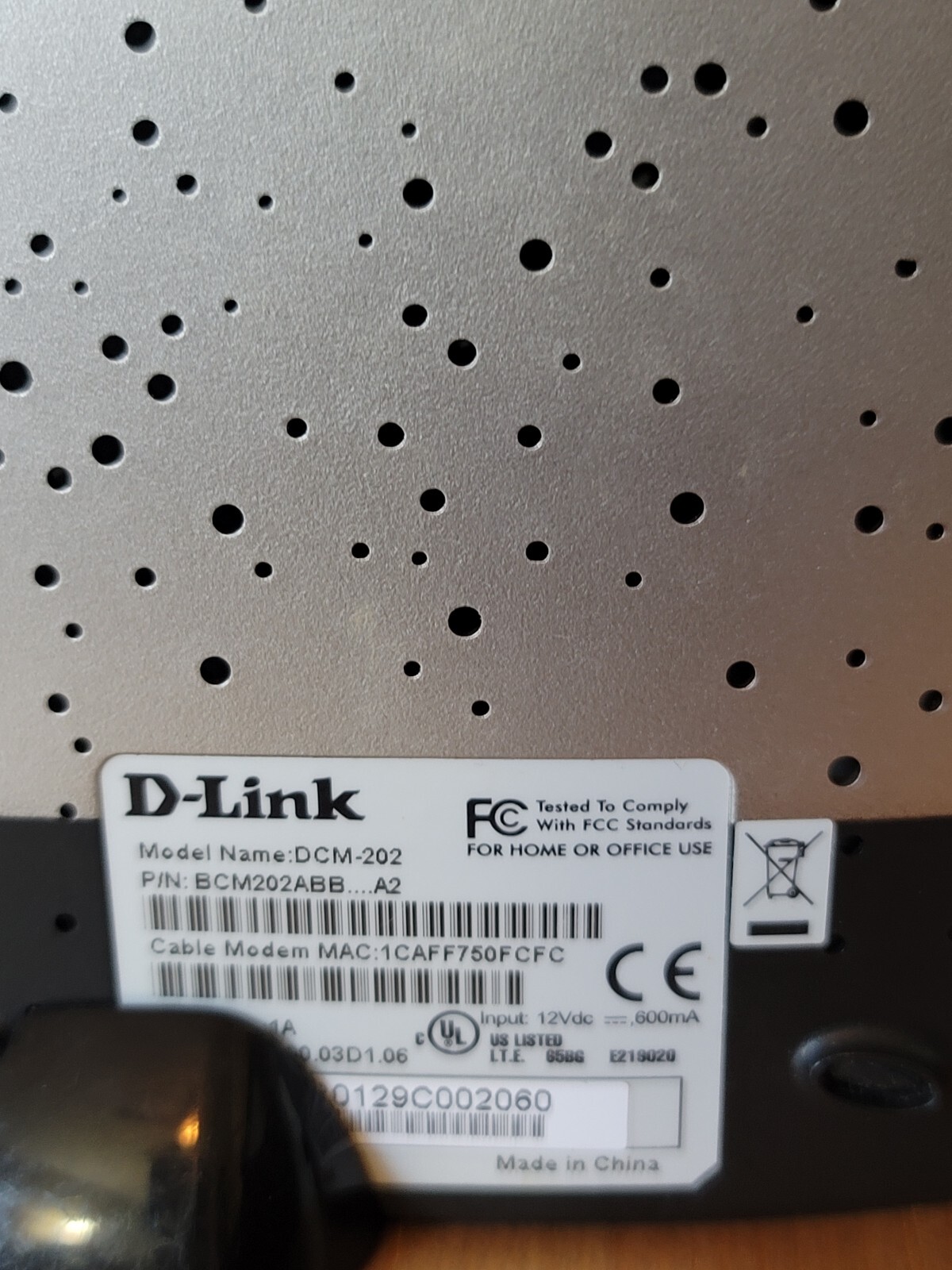 D-Link DCM-202 (WMM83060) 43 Mbps