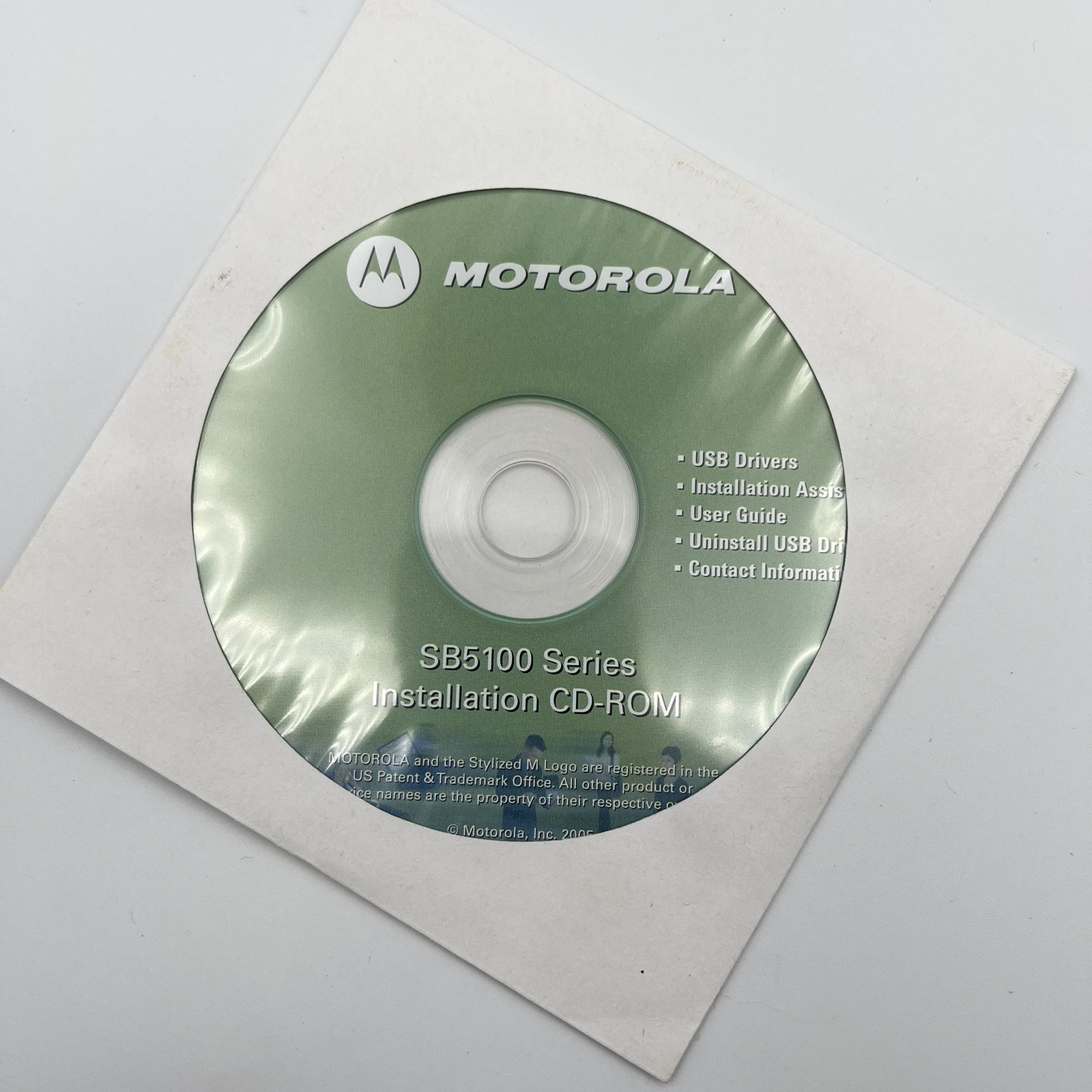 Motorola Surfboard Cable Modem – SB5101 – w/Power Supply, Cable, Installation CD