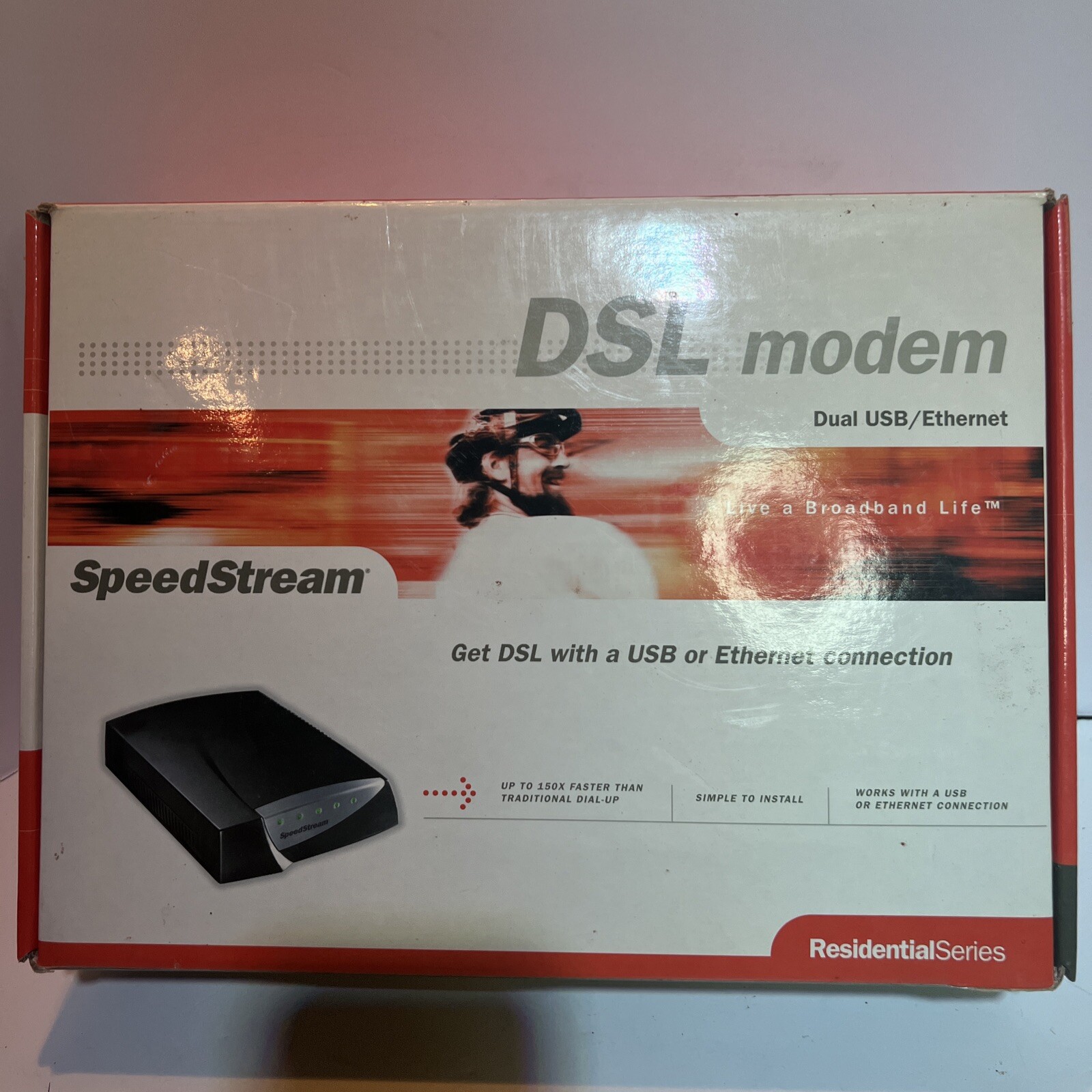 Efficient Networks SpeedStream 5667 DSL Modem USB Ethernet Retro Vintage Tech