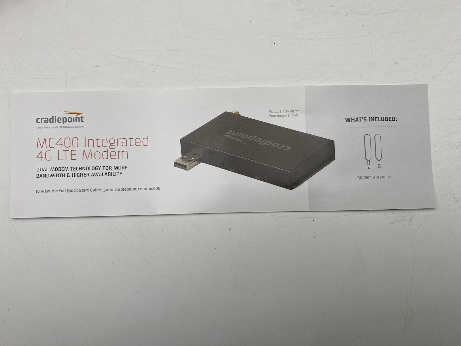 Lot of 4 Cradlepoint MC400 MC400LP6 Integrated 4G LTE Wireless Modem